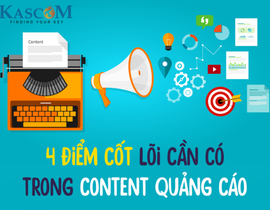 4 điểm cốt lõi cần có trong Content quảng cáo