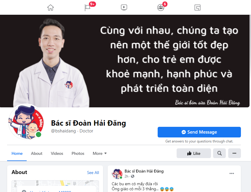 Fanpage Bác sĩ Đoàn Hải Đăng