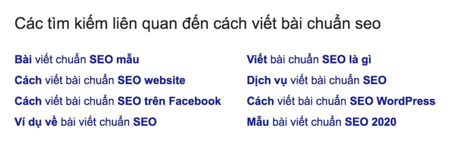 gợi ý của Google hướng dẫn viết bài chuẩn SEO