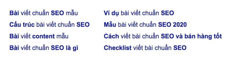 hướng dẫn viết bài chuẩn SEO gợi ý của Google