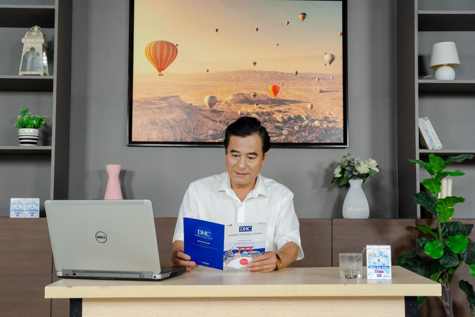 Một trong số những hình ảnh thành phẩm do Kascom Media kết hợp với NSND Trần Mạnh Cường thực hiện trong chiến dịch quảng cáo cho sản phẩm Men vi sinh Bifido Fast Active của thương hiệu DHC - Nhật Bản 